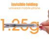 Foldable Desk Phone Holder Keychain ABS Mini Keyring Desk Cellphone Support  Pendant Accessories