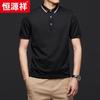 Herren-Poloshirt mit kurzen Ärmeln aus Seidenmischung