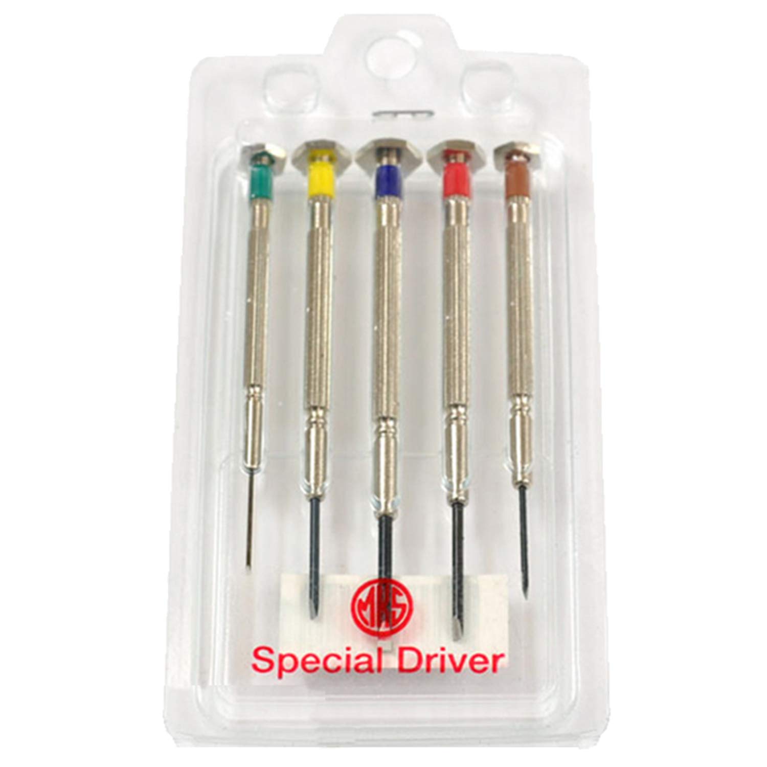Meikousha Seisakusho MKS 39000 5-piece colored screwdriver set for watchmaking tools