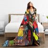 B-Bob Burgers Thanksgiving  Blanket Multiple Sizes Super Soft Cozy  Throw Blankets for Sofa Couch and Bed