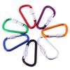 2Pcs Random Aluminum Carabiner D-Ring Key Chain Clip Outdoor Hook Buckle