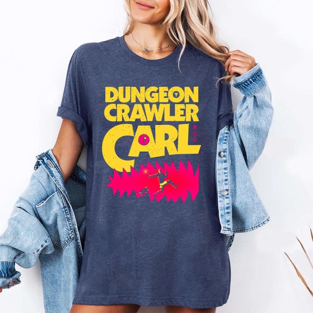 Dungeon Crawler Carl Shirt SciFi Book Lover Tee Vintage Style Fashion Graphic Tee TShirt Gift for Women Unisex TShirt