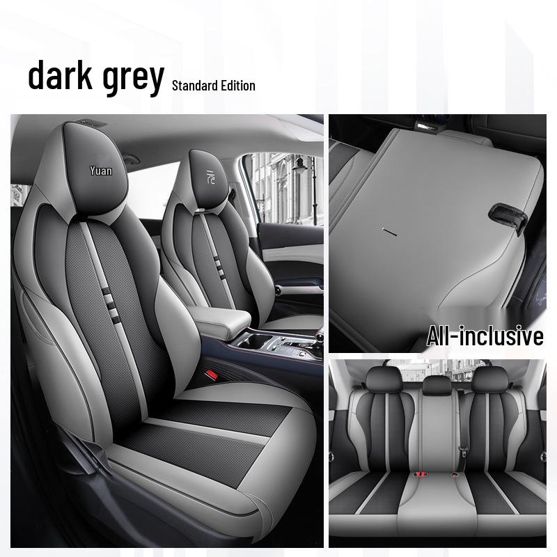 BYD Yuan Plus Universal Car Seat Cover - Four Seasons Breathable Leather Full Surround Cushion