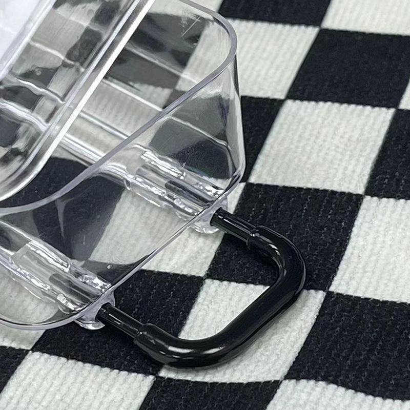 Creative Jewelry Storage Box Mini Cute Clear Luggage Suitcase Candy Box Wedding Gift Packaging Desk Organiser Decoration