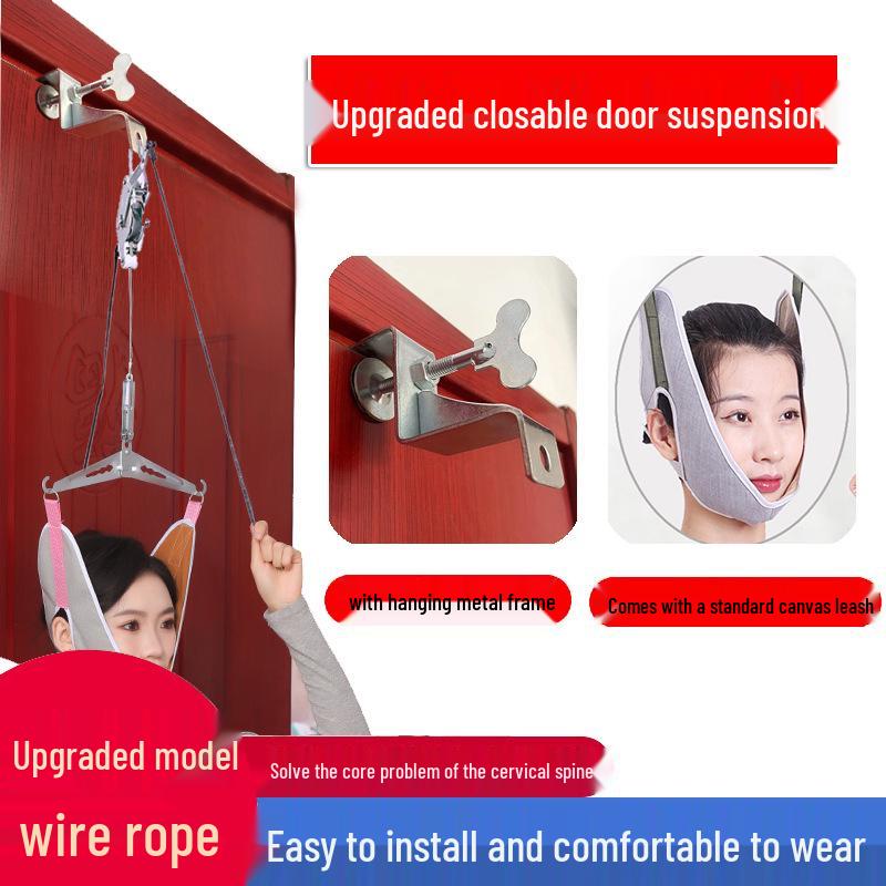 Cervical Traction Neck Frame Corrector, Door Hanging Neck Stretcher for Home and Hospital Use
