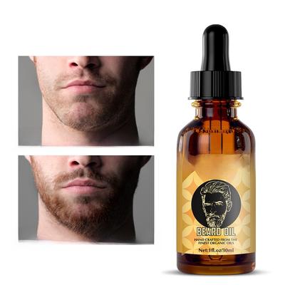 Men's Beard Growth Serum Oil 30ml Natural Facial Hair Growth Treatment Enhancement Formula