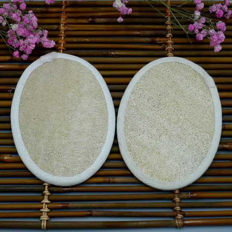 Peeling Badebürste & Natürliche Luffa-Schwamm Set