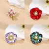 Elegant Palace Style Flower Brooches For Women Girls Exquisite Temperament Pins Luxury Corsage Clothing Accessories Gift