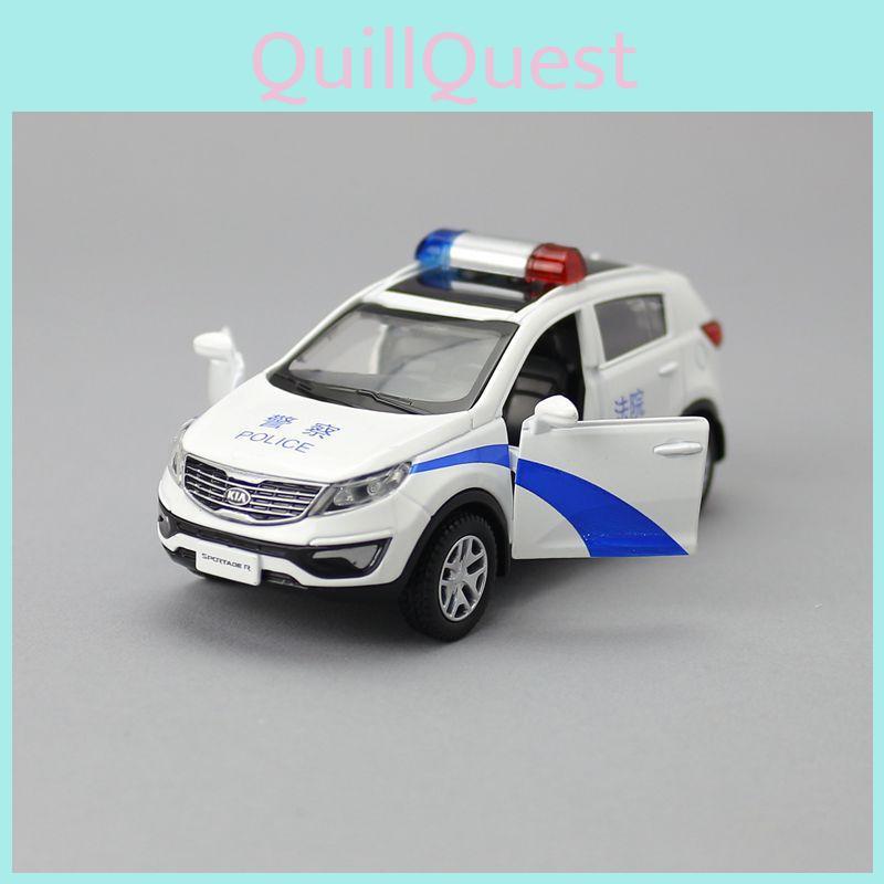 Alloy Police Simulation Car With Double Doors Model Toy For Collection