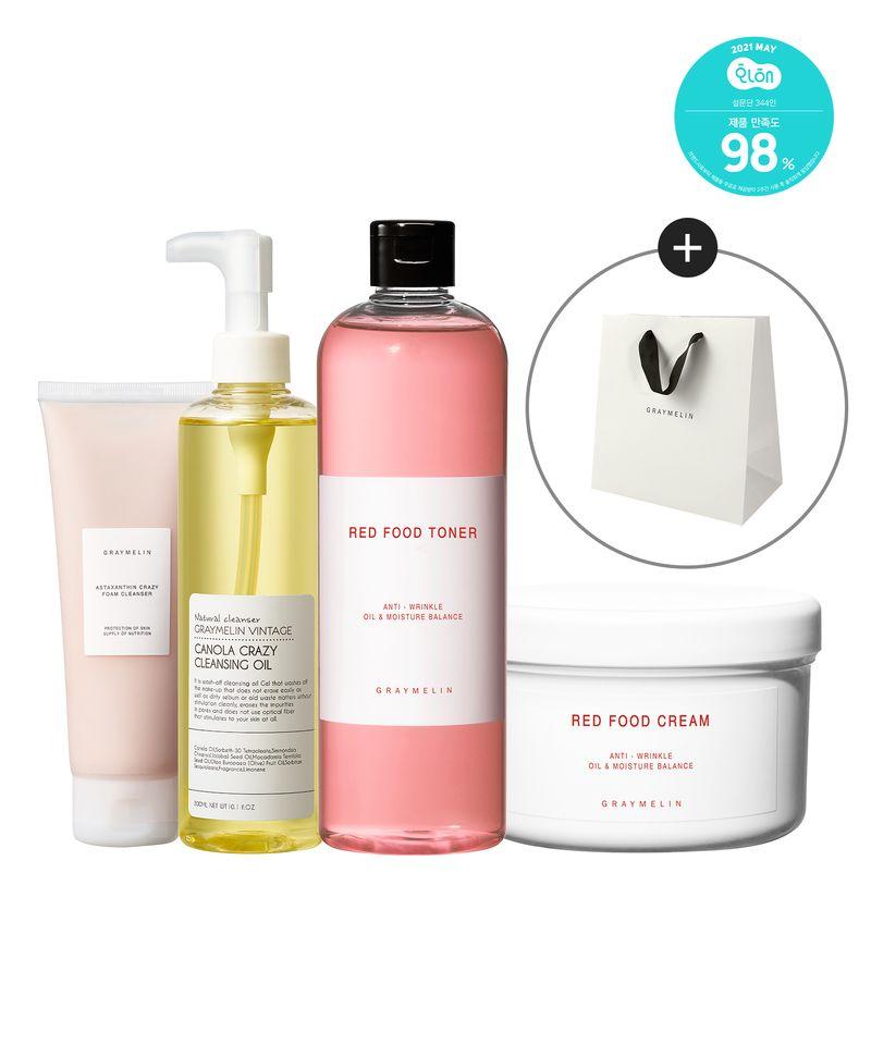 [SET][Wrinkle Improvement Functional] Red Food Pore & Elasticity Special Set