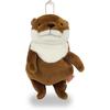 Shinada Global Mochi Series Brown Mini Plush Otter Toy 7x5x14cm Animal MOKW-0088B