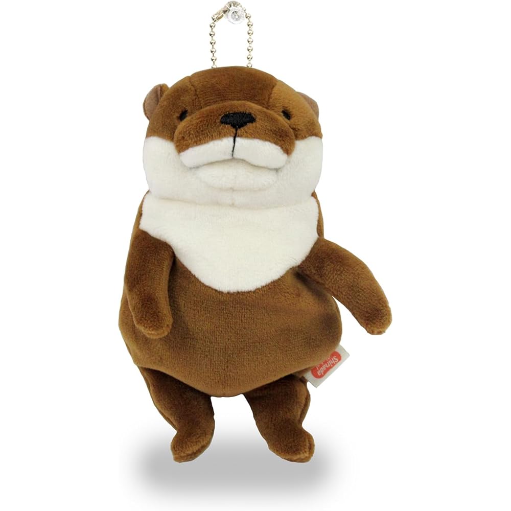 

Shinada Global Mochi Series Brown Mini Plush Otter Toy 7x5x14cm Animal MOKW-0088B