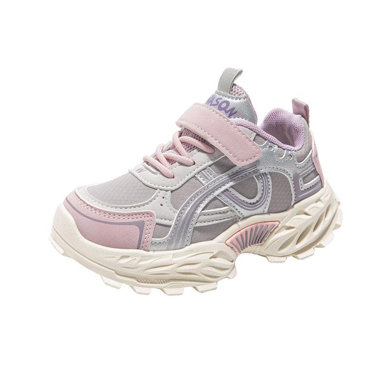 

Кроссовки для девочек Осень 2025 Новые кроссовки для девочек Детская обувь Дышащие кроссовки Кожаные для девочек 31 yards inner length about 19.5cm.