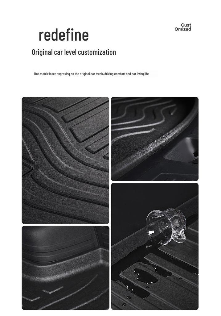 Jetta VA7 TPE Rear Trunk Mat - Car Interior Decorative Accessory