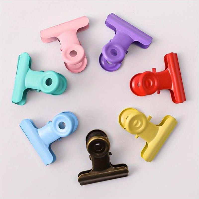 10pcs Multifunction Bag Chip Clips Food Clips Photo File Clamps Kitchen Tool Household Close Clip Stationery Office Supplies