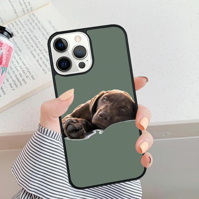 Cute Labrador Retriever Phone Case Cover For iPhone 16 15 14 Plus XR XS Apple 16 11 12 13 Mini Pro Max Coque