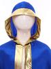 Kids Boys Girls Boxing Costume Halloween Cosplay Cloak Open Front Metallic Trim Letter Printed Back Hooded Boxer Robe