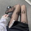 Heart Mesh Girl Tights Stockings White Fishnet Pantyhose Female For Women Summer Legging Stocking