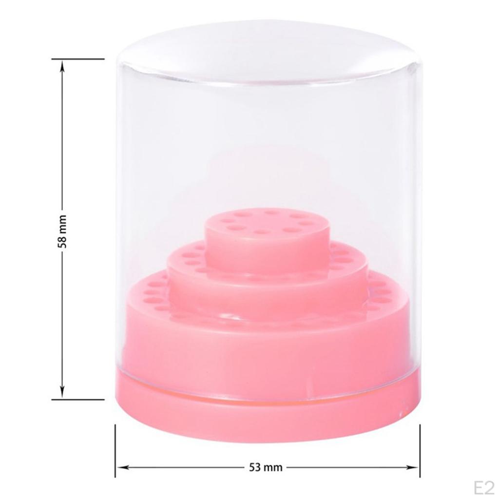 Plastic Bits Holder Dustproof Cuticle Manicure Tool