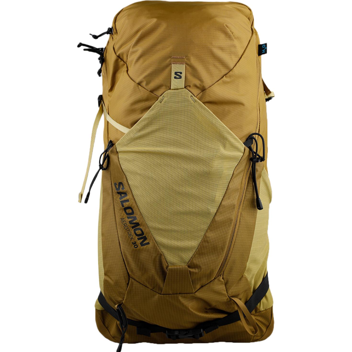 Рюкзак SALOMON 30 л, уличная сумка, полиэстер, яркий оливковый, ивовый, коричневый, черный, унисекс, LC2859100 M/L