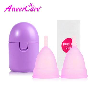 Menstrual Cup Sterilization Kit Reusable Silicone Cup Menstrual Care Menstrual Collection Menstrual Sterilizer Cup.(A28)