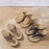 Platform slippers spring and summer new slope heel toe rhinestone hollow fish mouth beach shoes simple women's shoes