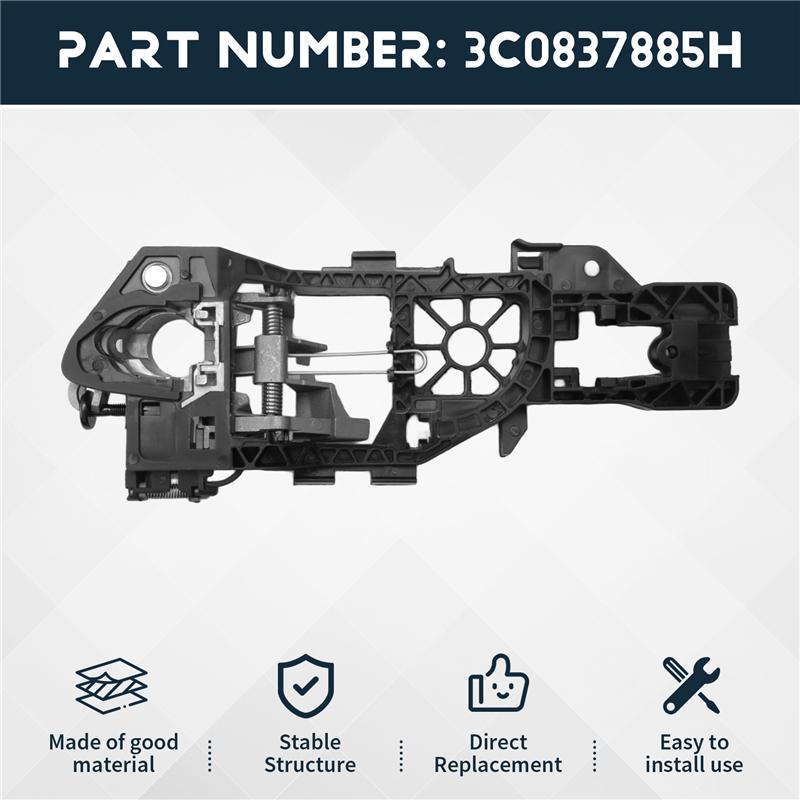 Car Accessories Exterior Door Handle Left Outer For  Passat 2006-2010 3C0837885H Carrier Bracket