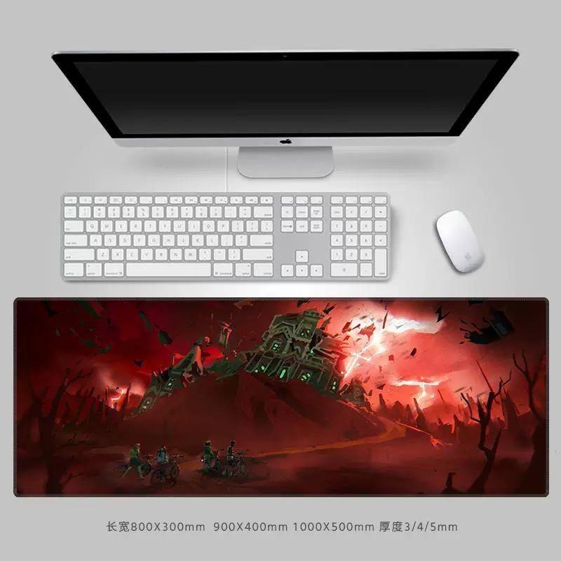 Premium Personalisierte Kreative Mauspads StrangerThings Leder-Mauspad Peripheres Computer-Tastaturpad Große Größe Büro-Schreibtischpad Tastaturpad