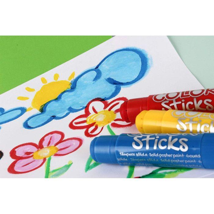 Gouache Solide 6 Crayons Spécial Textile (6g)