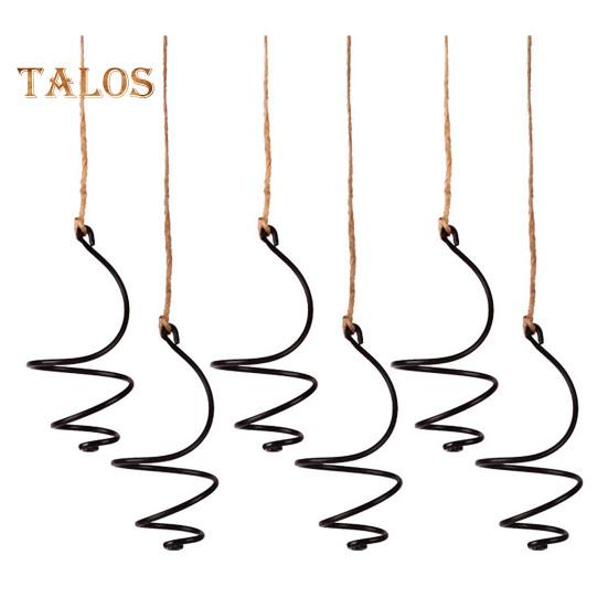 

6 шт. держатель для воздушных растений металлический подвесной контейнер для тилландсии регулируемый вихревой держатель для воздушных растений для домашнего офиса балкона садовый декор Sets