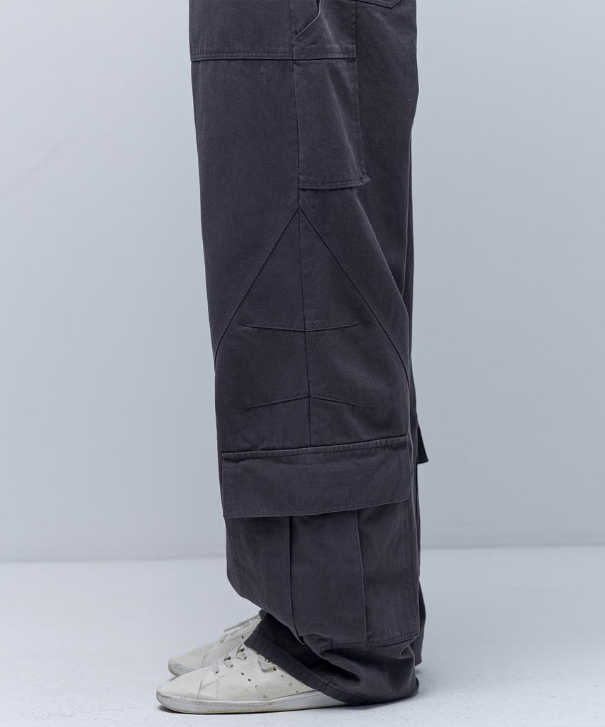 Aenitaimlolig Lavender Work Pants - Charcoal
