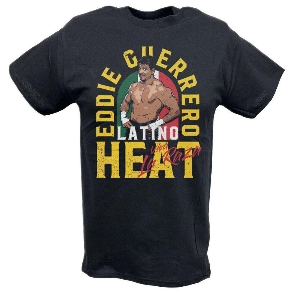 Eddie Guerrero Latino Heat Viva La Raza Black Tshirt S