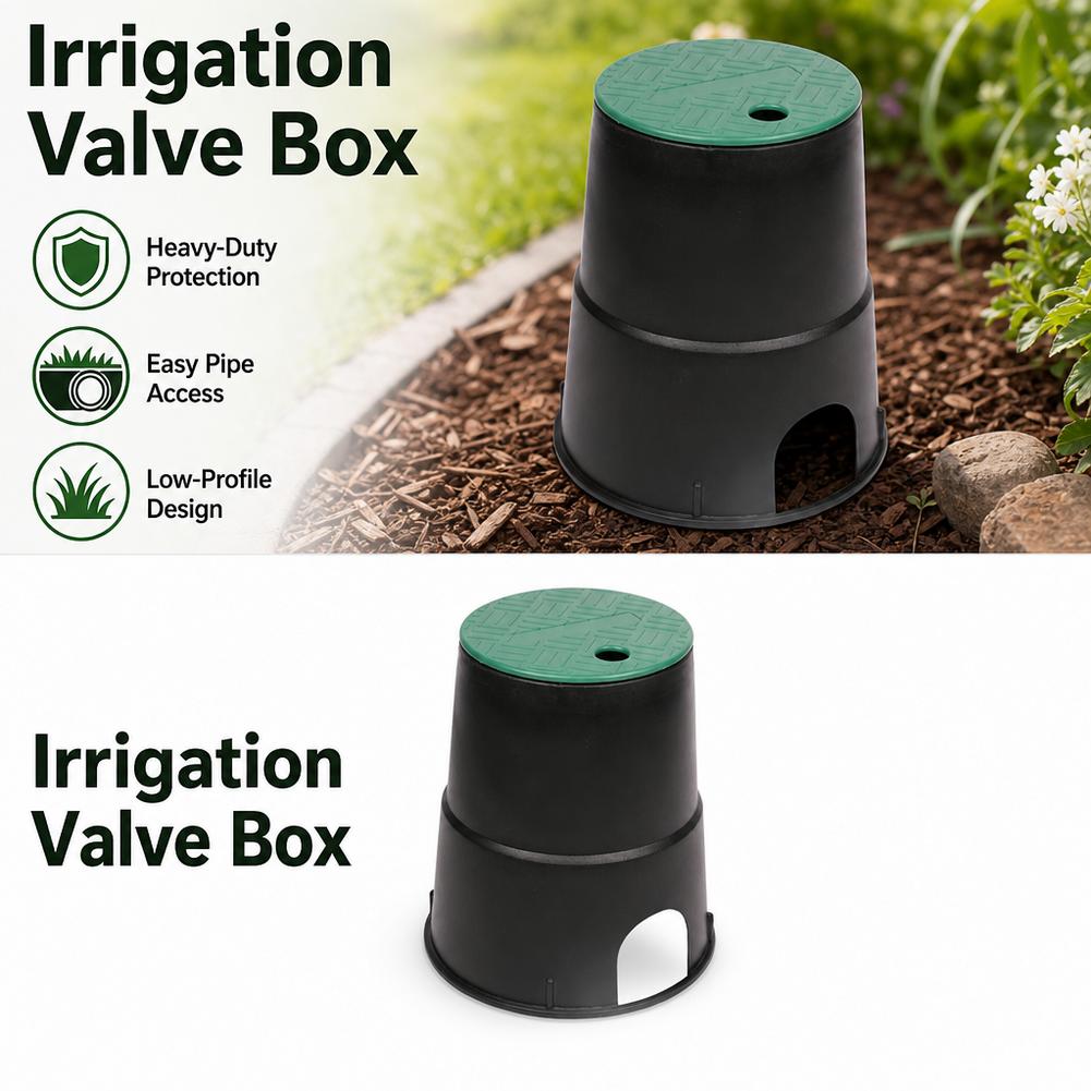 Sprinkler Valve Box Practical Premium Irrigation Valve Box Underground Valve Box with Lid for Garden Ground Grassland Farm Yard