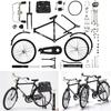 Vintage 1:10 Scale Alloy Bicycle Model – Retro Miniature Bike with Movable Parts, Inflator, Briefcase – Collectible Home Decor & Gift for Kids &