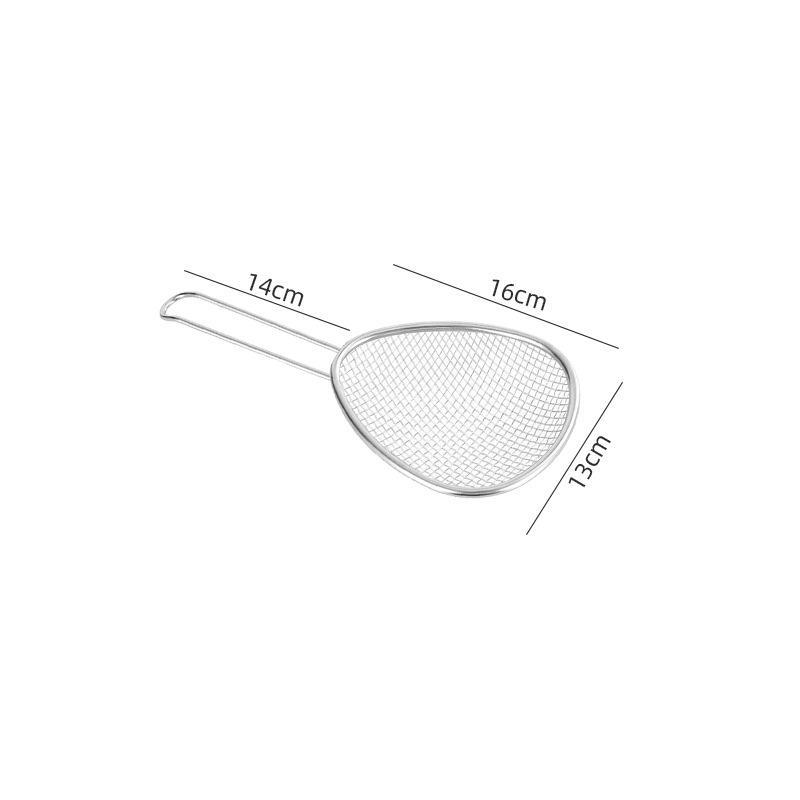 Stainless Steel Mesh Strainer Fine Mesh Durable Handle For Home Kitchen Noodle Frying Draining