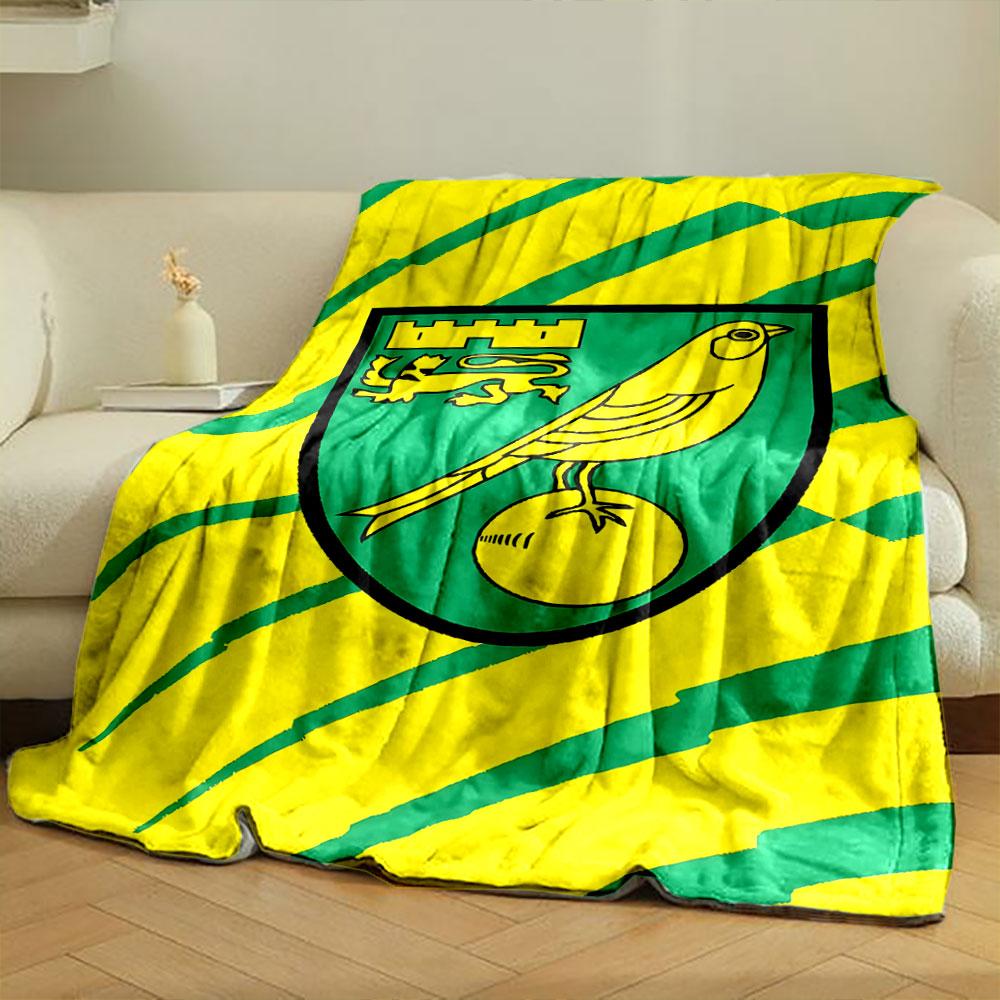 Green and Yellow Canary Logo print blanket soft and cozy perfect for the living room bed sofa or a nap,gift