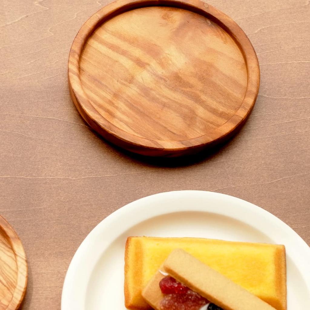 Arte Legno Altereno Wooden Coasters, Stylish Tabletop Tray, Set of 2 (Round, Large)