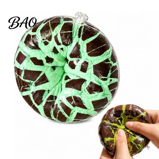 Hand Exercise Ball Wax Cracking Squeeze Toy, Crispy Chocolate Stress Relief Toy Slow Rising Fidget with Crackable Texture, Party Favors