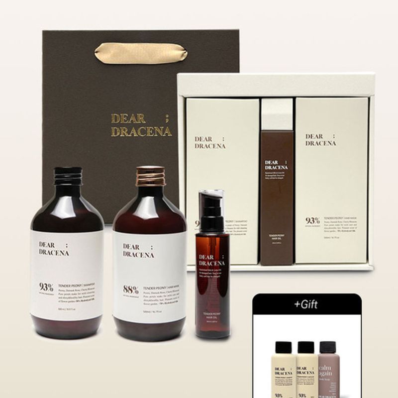 DEAR DRACENA Tender Peony 3-piece set Shampoo500+Mask500+oil100