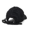 New Era 9FORTY Long Visor Ribbon Strap Shaggy Lace Cap Black FREE Size (ONSPOTZ Exclusive)