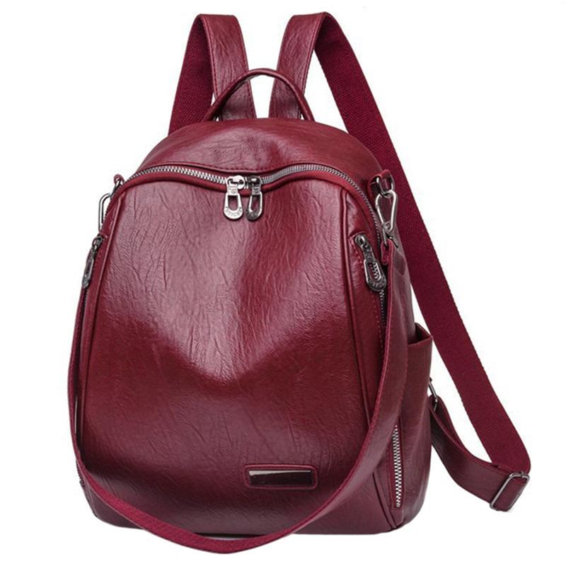 Women's Backpack Fashion Wild 2023 New Soft Leather Single Shoulder Bag Women's Shopping Wallet Made Of Leather buy the best products in the Ayzeze online store Women's Backpack Fashion Wild 2023 New Soft Leather Single Shoulder Bag Women's Shopping Wallet Made Of Leather buy the best products in the Ayzeze online store