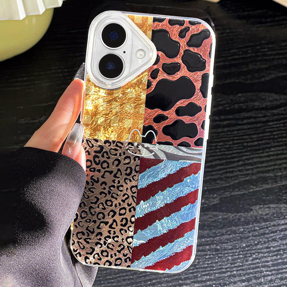 Phone Case for iPhone 11 13 16 Pro Max iPhone 14 15 Pro Max 12 13 Pro Max 16 Plus  13 Pro 14 Pro Glacier Pattern High-grade Color