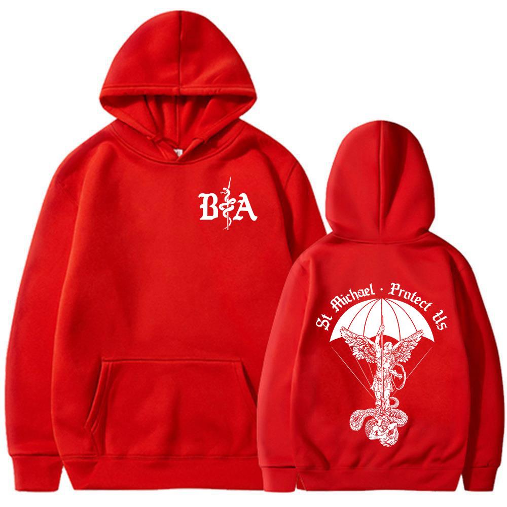 ST Michael Brothers in Arms Double Sided Print Hoodies Women Clothing Fashion Sweatshirt Oversized Long Sleeve Pullovers