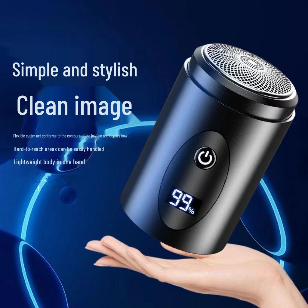 Mini Electric Shaver - Portable, Fast Charging, Type-C Interface for Men
