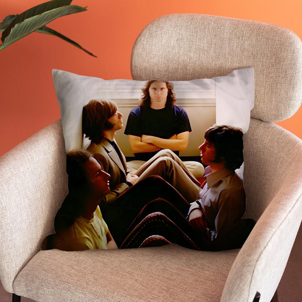 

The Doors Jim Morrison Pillow Case Soft Cushion Cases for Farmhouse Sofa Decor Home Decorations and Protector Pillow Case 12x12Inch