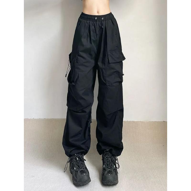 Pantaloni da paracadute Cargo oversize Harajuku Donna Streetwear Pantaloni sportivi larghi Y2k Hip Hop Pantaloni larghi Techwear