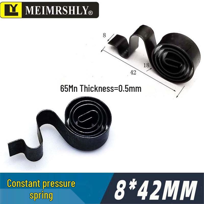 Stainless Steel Constant Force Spring Clip for YZR Generator Carbon Brush Holder, 25x32mm
