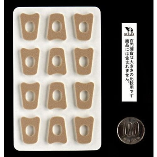 Kokubo Corn Protection Pads, for Interdigital Corns, Dual-Layered Cushioning, 12 Pads