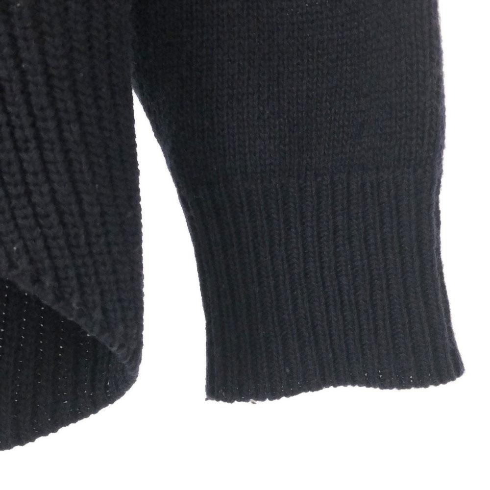 LACOSTE wool blend Long sleeve turtleneck sweater 36 Navy knit Women Used