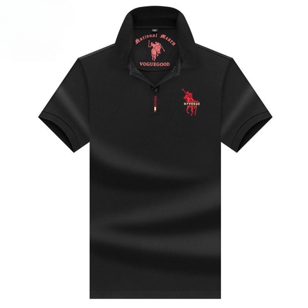 Trend Hub Polo Shirt New Men's Short-sleeved Polo Shirt Mens Embroidery Casual Business Polo Shirt